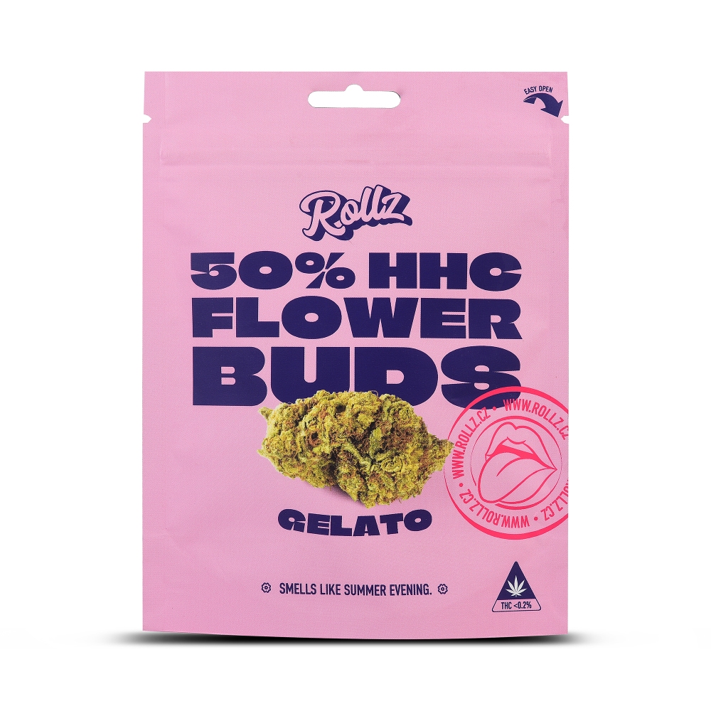 HHC Flower Buds Mylar Bag - wejoypackaging.com Custom mylar bag for HHC flower buds, smell-proof cannabis packaging for hemp flower