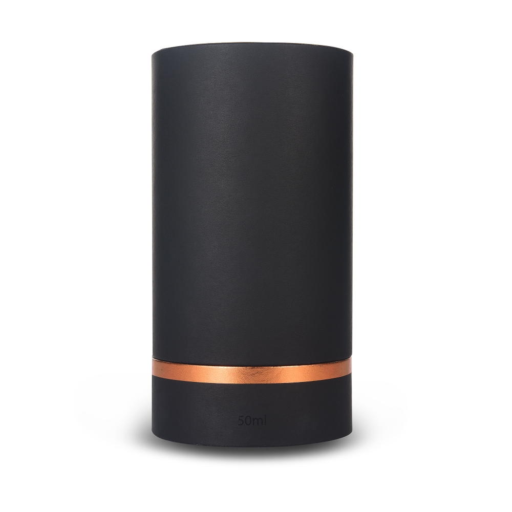 Luxury Round Cylinder Box for perfumes and cosmetics – premium paper tube packaging with customizable design and finish.
