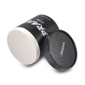 black round paper tube packaging for energy drink powder or pre workout supplement