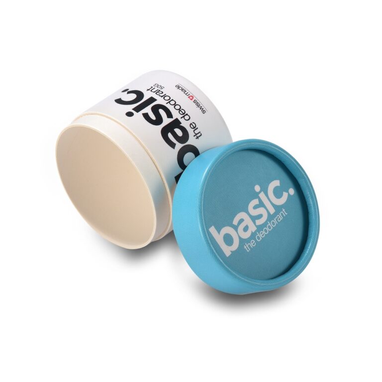 Custom cosmetic lip balm paper tube packaging – biodegradable and eco-friendly deodorant paper tubes for skincare brands