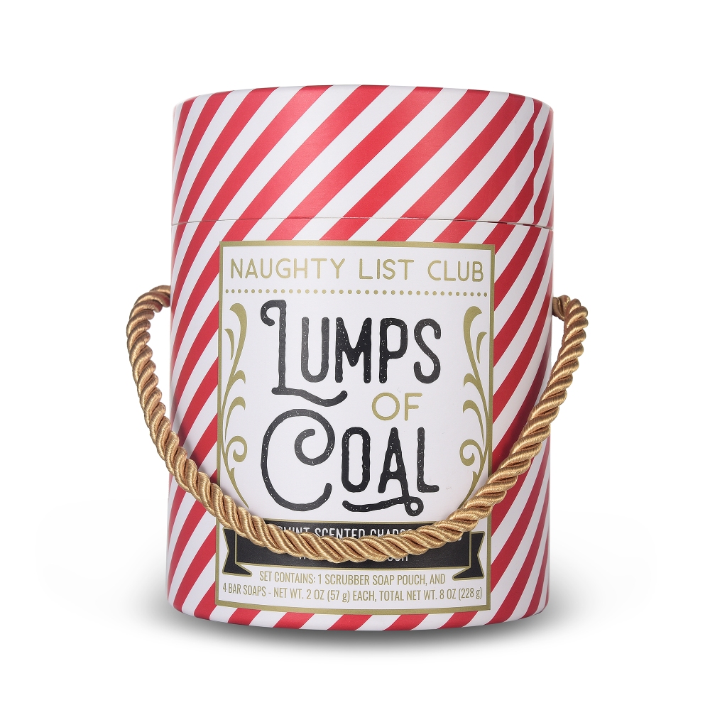 high quality paper tube gift box with rope handle for holiday soaps, candles or candy packaging