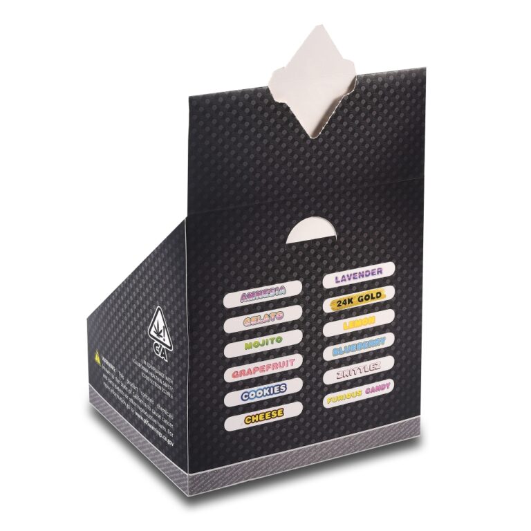 Présentoir de comptoir en carton pour les produits CBD et THC