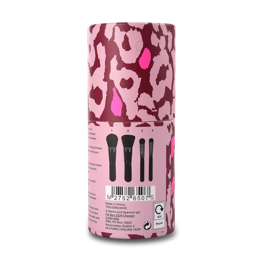 Stylish Makeup Brush Packaging Cylinder – custom cosmetic paper tube packaging for brushes and beauty accessories.