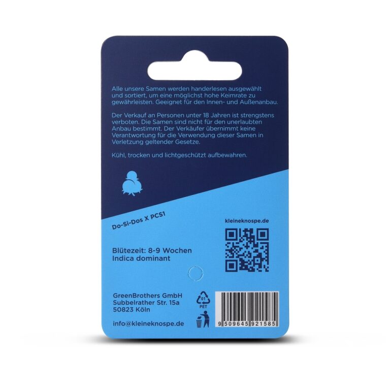 Printed Cannabis Seed Packs