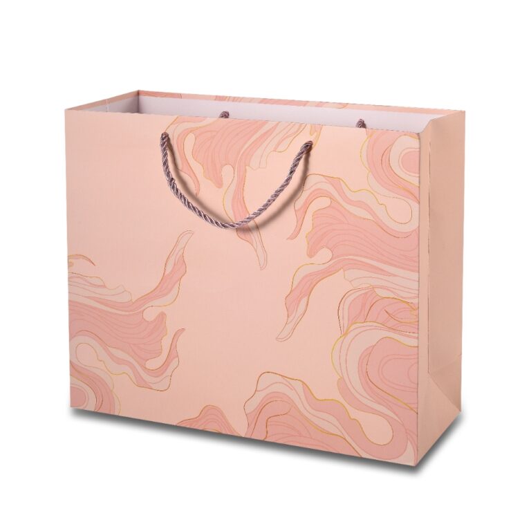 Abstract Printed Handle Bag for Fashion & Cosmetics