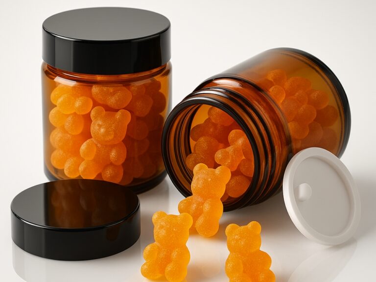 Glass jar for THC infused Gummies