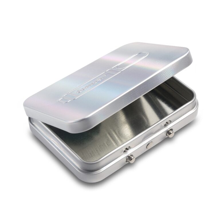 Child-Resistant Holographic Cannabis Tin Box for Edibles & Pre-Rolls