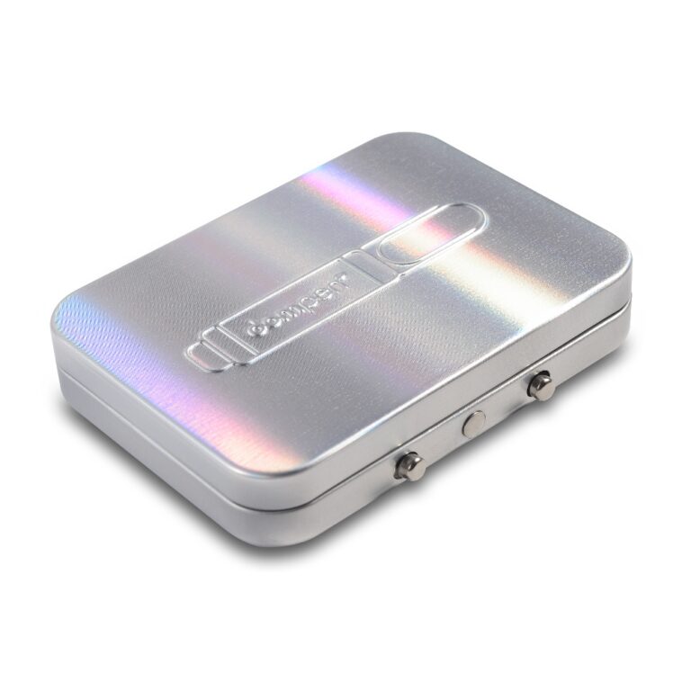 Child-Resistant Holographic Cannabis Tin Box for Edibles & Pre-Rolls