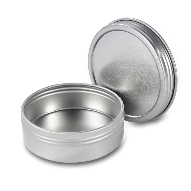 Custom Round Metal Tin for Cannabis Gummies, Balms & CBD Products