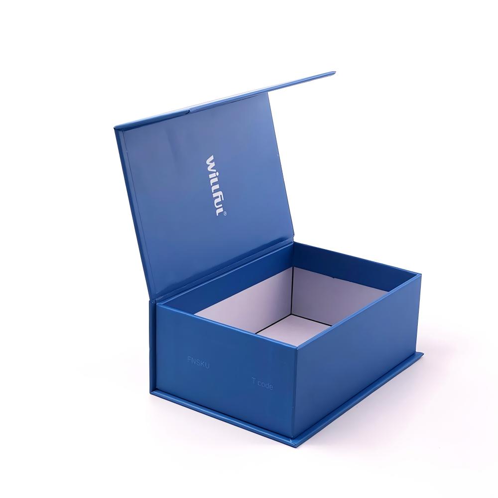 foldable rigid box with magnetic lid, collapsible gift packaging for premium product sets