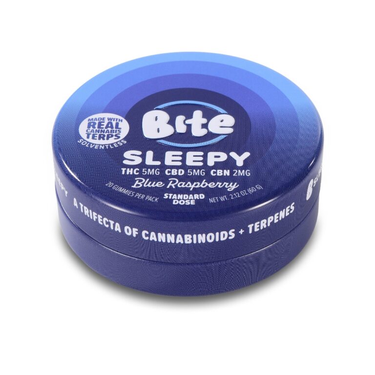 Round Cannabis Gummy Tin Container for THC & CBD Edibles