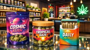 Durable high-barrier mylar bags used for protecting delicate fabrics in luxury Abaya branding and premium retail shipping solutions.