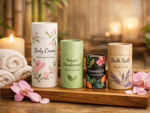 Eco-friendly custom cbd vapes packaging made from biodegradable paper tubes to reduce brand costs.