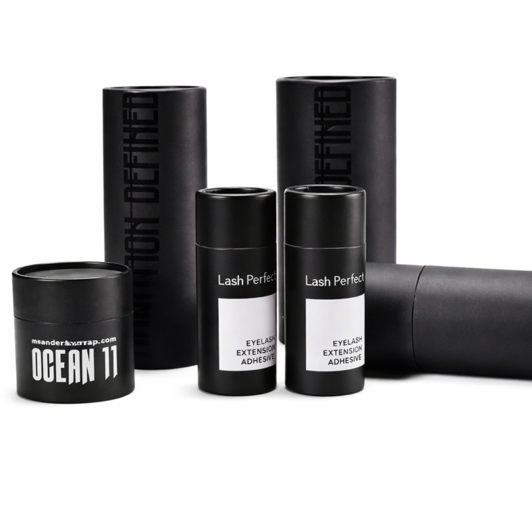 Black luxury paper tube 1