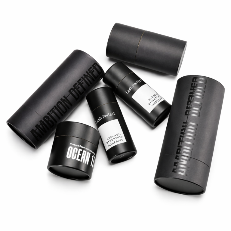 Black perfume tube packaging 1