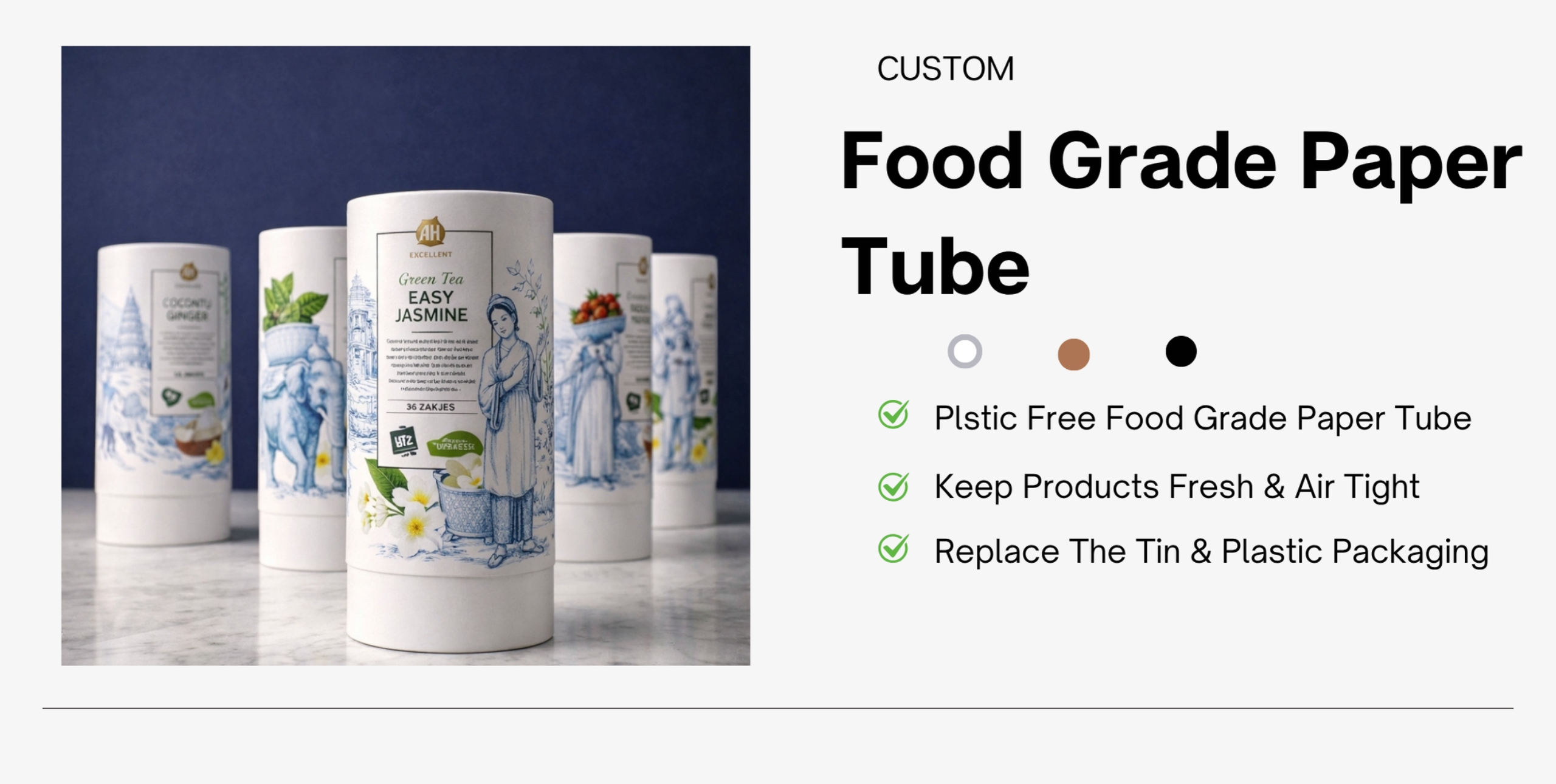 Custom Food Grade Paper Tube