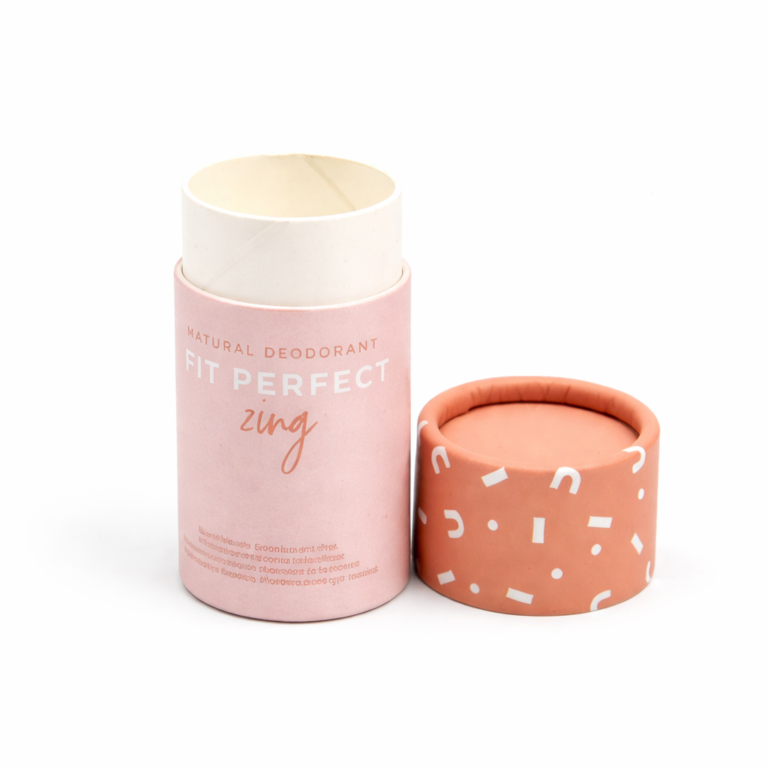 Push up paper tube for stick short lid