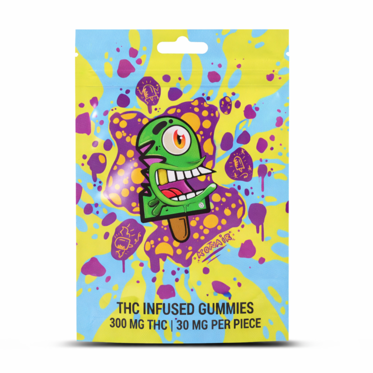 THC Infused Gummies Mylar Bag