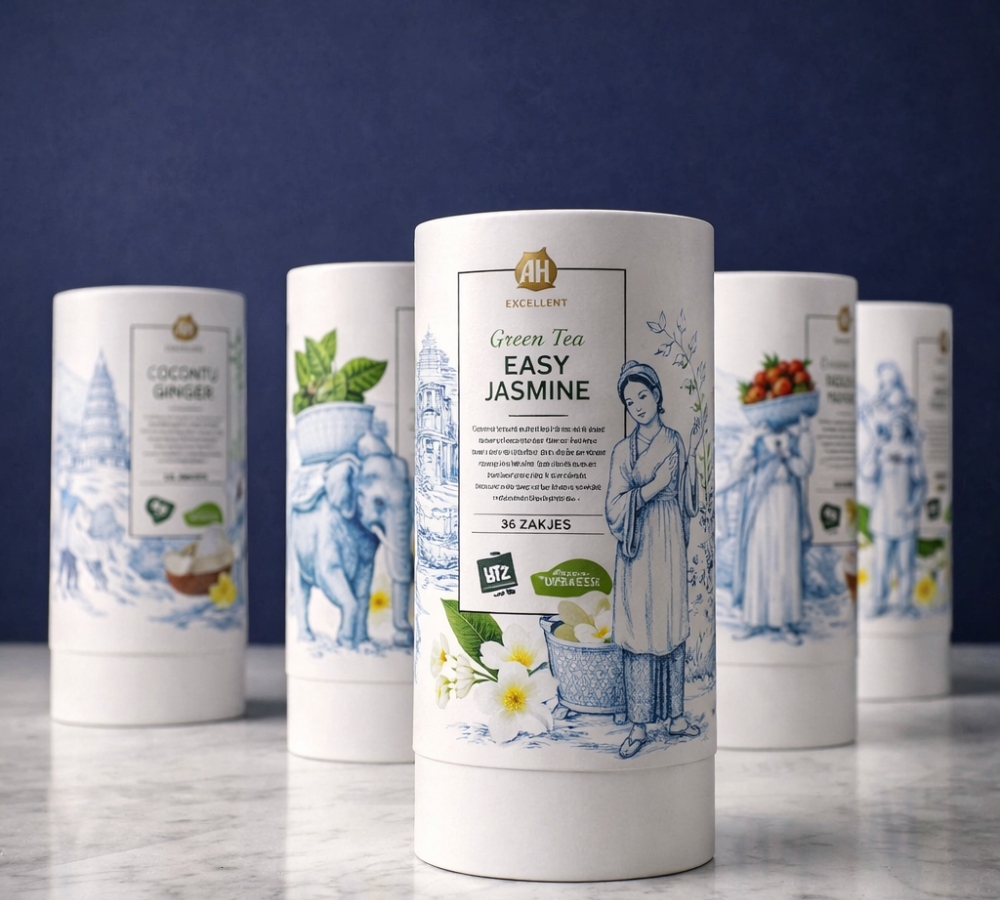 custom paper tube packaging for food