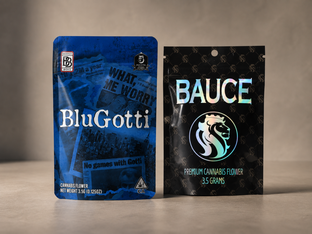 Custom printed cannabis mylar bags